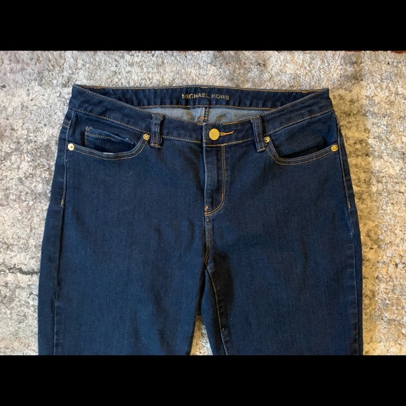 Michael Kors blue flared jeans size 6 - Picture 3 of 7